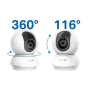 TP-LINK Tapo C250 , Pan/Tilt AI Home Security Wi-Fi Camera , PTZ , 8 MP , 4mm/F1.6 , H.265 , MicroSD Card up to 512 GB