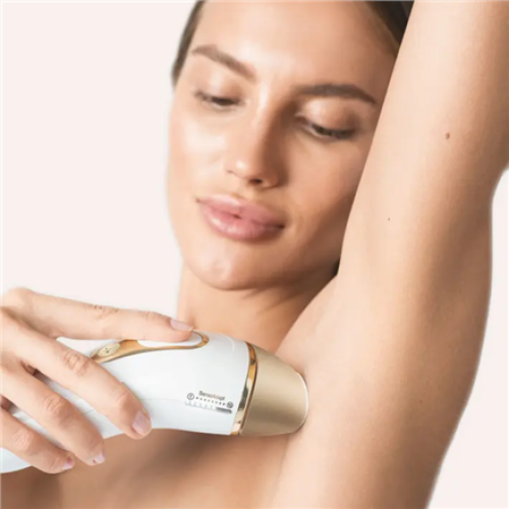 Braun , Epilator , PL5054 Silk-expert Pro 5 IPL , Bulb lifetime (flashes) 400.000 , Number of power levels 10 , White/Gold