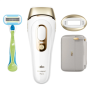 Braun , Epilator , PL5054 Silk-expert Pro 5 IPL , Bulb lifetime (flashes) 400.000 , Number of power levels 10 , White/Gold