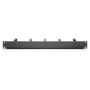 Digitus , Cable Management Panel , DN-97602 , Black , 5x cable management ring (HxD: 40x60 mm). The Cable Management Panel is getting fixed on the 483 mm (19“) profile rails. Five cable guiding rings allow an easy, horizontal array of patch cables. It gua