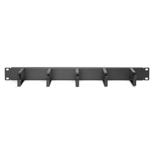 Digitus , Cable Management Panel , DN-97602 , 5x cable management ring (HxD: 40x60 mm). The Cable Management Panel is getting fixed on the 483 mm (19“) profile rails. Five cable guiding rings allow an easy, horizontal array of patch cables. It guarantees 