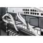 Digitus , Cable Management Panel , DN-97602 , Black , 5x cable management ring (HxD: 40x60 mm). The Cable Management Panel is getting fixed on the 483 mm (19“) profile rails. Five cable guiding rings allow an easy, horizontal array of patch cables. It gua
