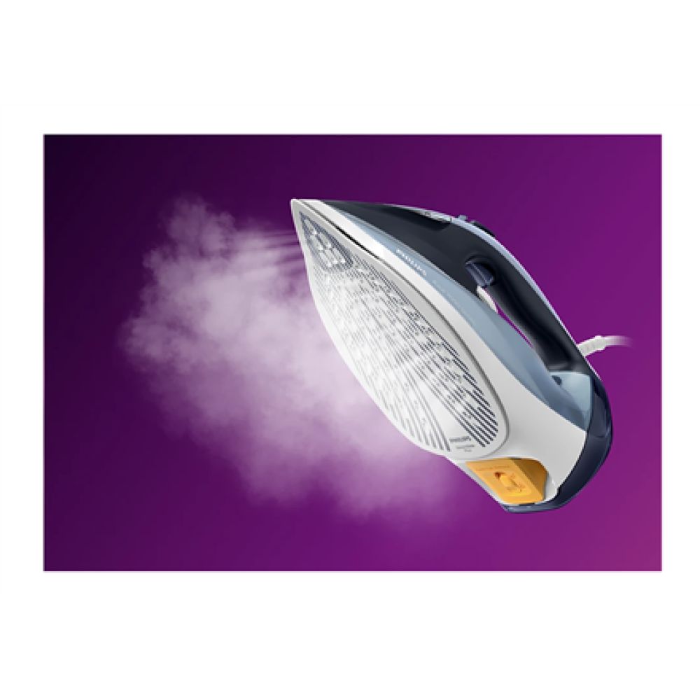 Philips Steam Iron , DST7020/20 , Steam Iron , 2800 W , Water tank capacity 300 ml , Continuous steam 50 g/min , Steam boost performance 250 g/min , Blue