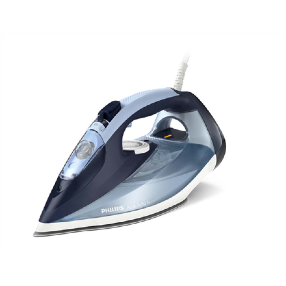 Philips Steam Iron , DST7020/20 , Steam Iron , 2800 W , Water tank capacity 300 ml , Continuous steam 50 g/min , Steam boost performance 250 g/min , Blue