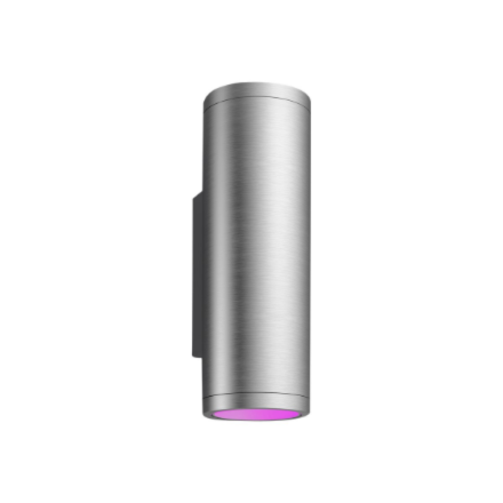 Philips Hue WCA Appear Outdoor Wall Lantern, Inox , 8 W , 2000-6500 Hue White Colour Ambiance