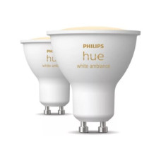 Philips Hue Smart Spotlight, 2 pcs pack , GU10 , 4.2 W , Warm to cool white light Philips Hue Smart Spotlight, 2 pcs pack , GU10 , 4.2 W , Warm to cool white light