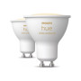 Philips Hue Smart Spotlight, 2 pcs pack , GU10 , 4.2 W , Warm to cool white light