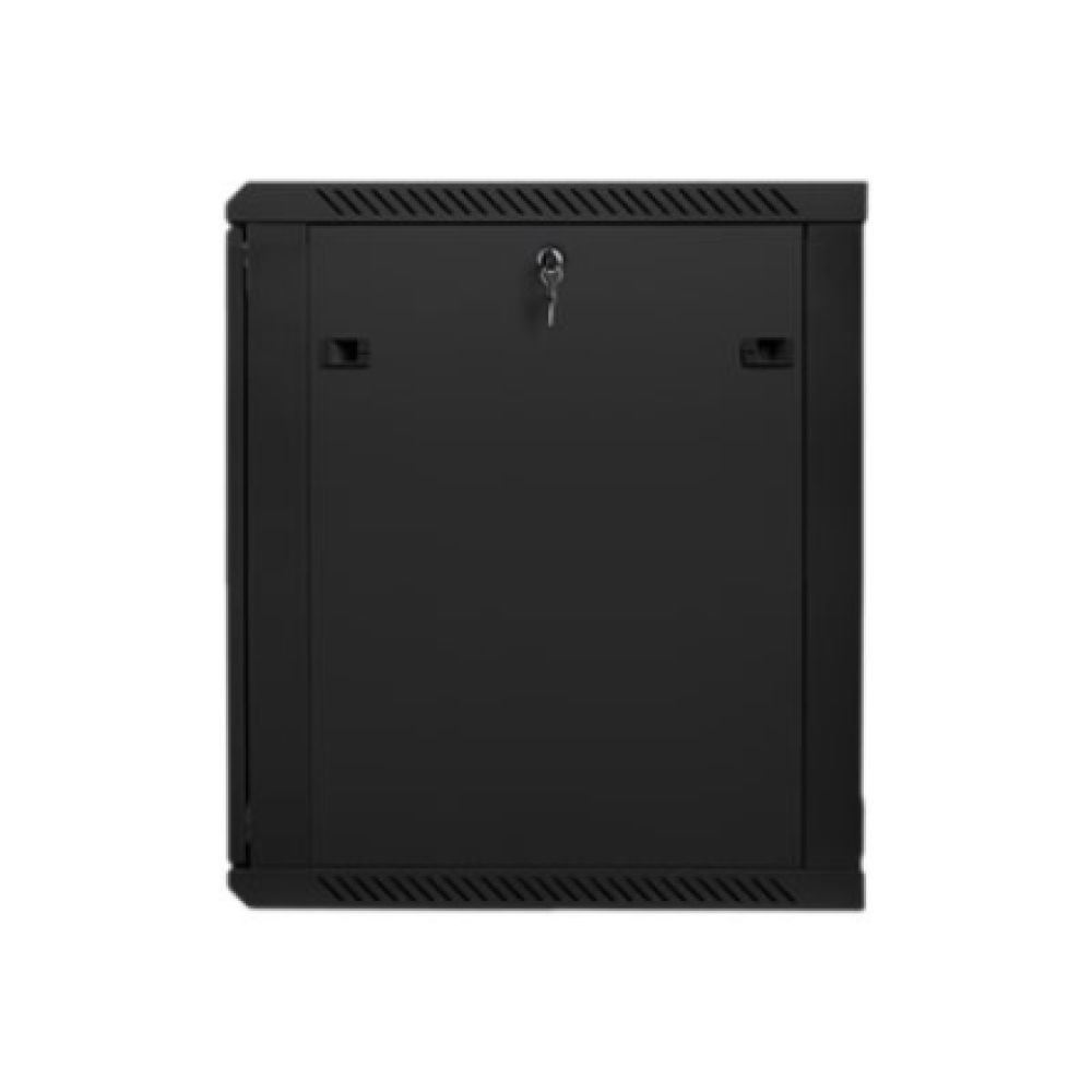 Lanberg , Rack cabinet 19 wall-mount 15U/600x600 (flat pack) with glass door , WF01-6615-10B , Black