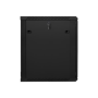Lanberg , Rack cabinet 19 wall-mount 15U/600x600 (flat pack) with glass door , WF01-6615-10B , Black