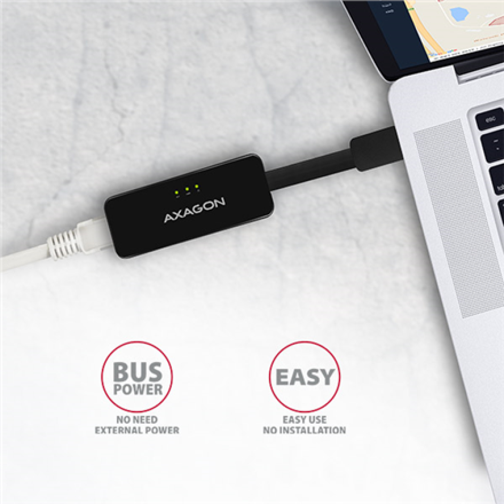 AXAGON ADE-XR USB 2.0 Ethernet 10/100 adapter with automatic installation