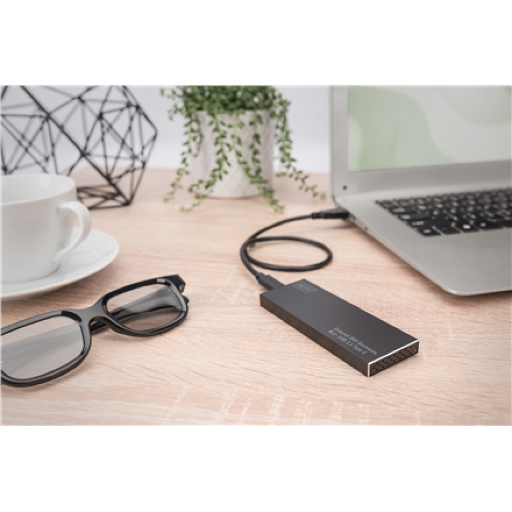 Digitus External SSD Enclosure, M.2 - USB Type-C