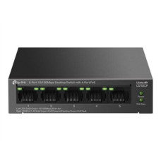 TP-LINK , 5-Port 10/100Mbps Switch with 4-Port PoE , LS105LP , Unmanaged , Desktop