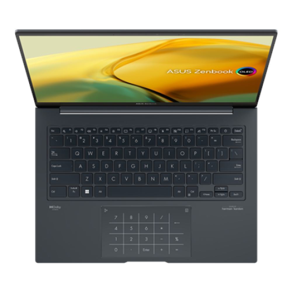 Asus Zenbook 14X OLED UX3404VA-M9317X Inkwell Gray 14.5 OLED 2.8K Glossy Intel Core i7 i7-13700H 16 GB LPDDR5 on board SSD 1000 GB Intel Iris Xe Graphics Windows 11 Pro 802.11ax Bluetooth version 5.3 Keyboard language English Keyboard backlit Warranty 24 