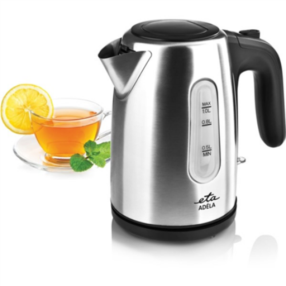 ETA Kettle , ETA160490000 ADÉLA , Electric , 1600 W , 1 L , Stainless Steel , 360° rotational base , Stainless Steel