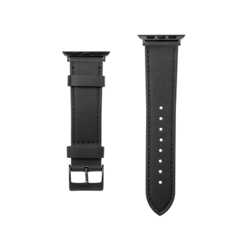 Fixed , Strap for Apple Watch 42/44/45/46/49mm , Black , Leather