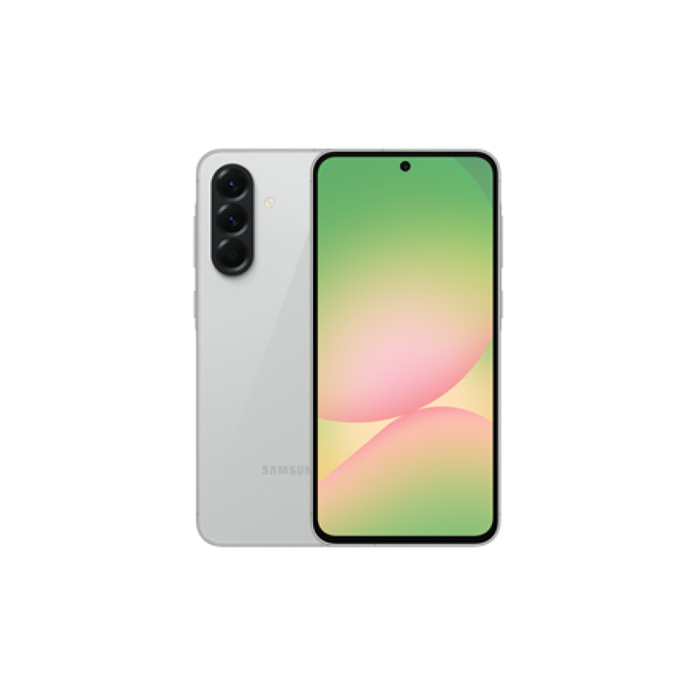 Samsung Galaxy , A56 A566 , Light Grey , 6.7 , Super AMOLED , 1080 x 2340 pixels , Internal RAM 8 GB , 128 GB , Dual SIM , 4G , 5G , Main camera resolution 50+12+5 MP , Secondary camera resolution 12 MP , Android , 15 , 5000 mAh