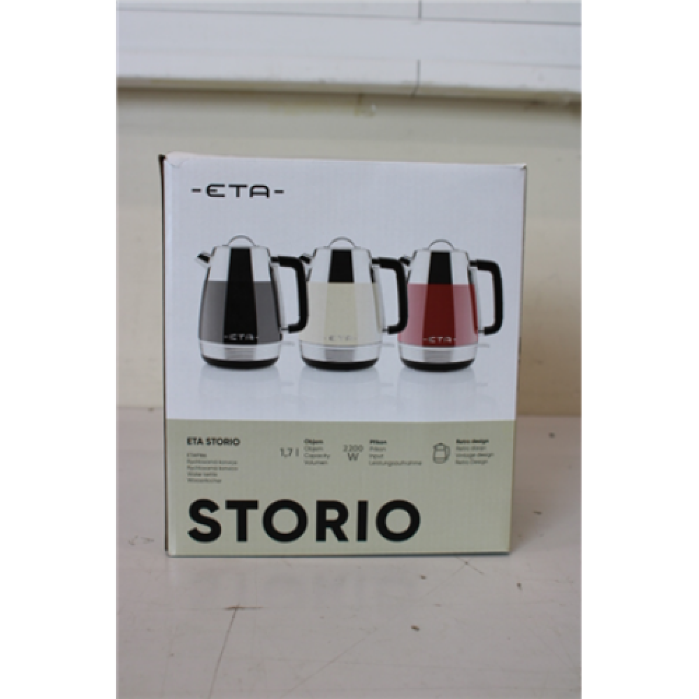 SALE OUT. ETA ETA918690020 Storio Kettle, Power 2150 W, Capacity 1.7 L, Stainless steel, Black ETA DEMO