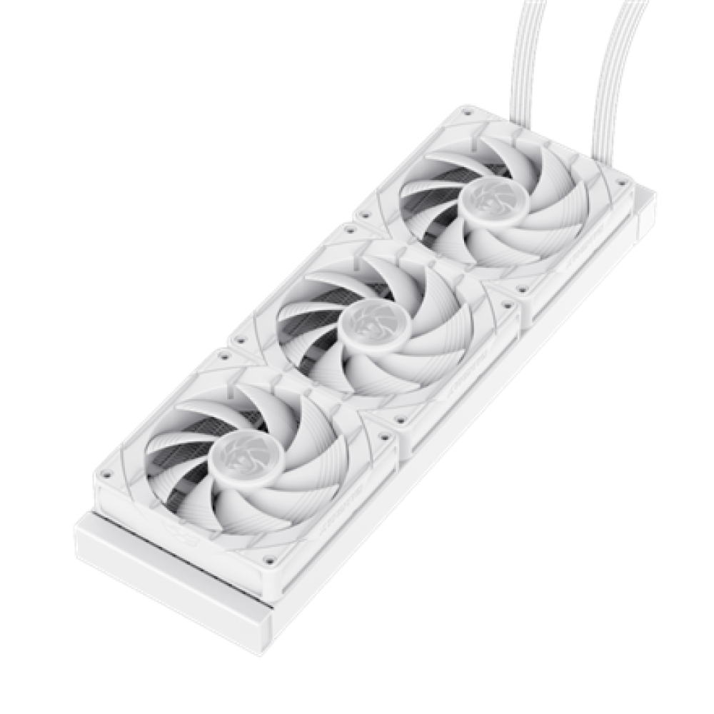 Gamemax CPU Liquid Cooler , HAILSTORM 360 LCD WH , White