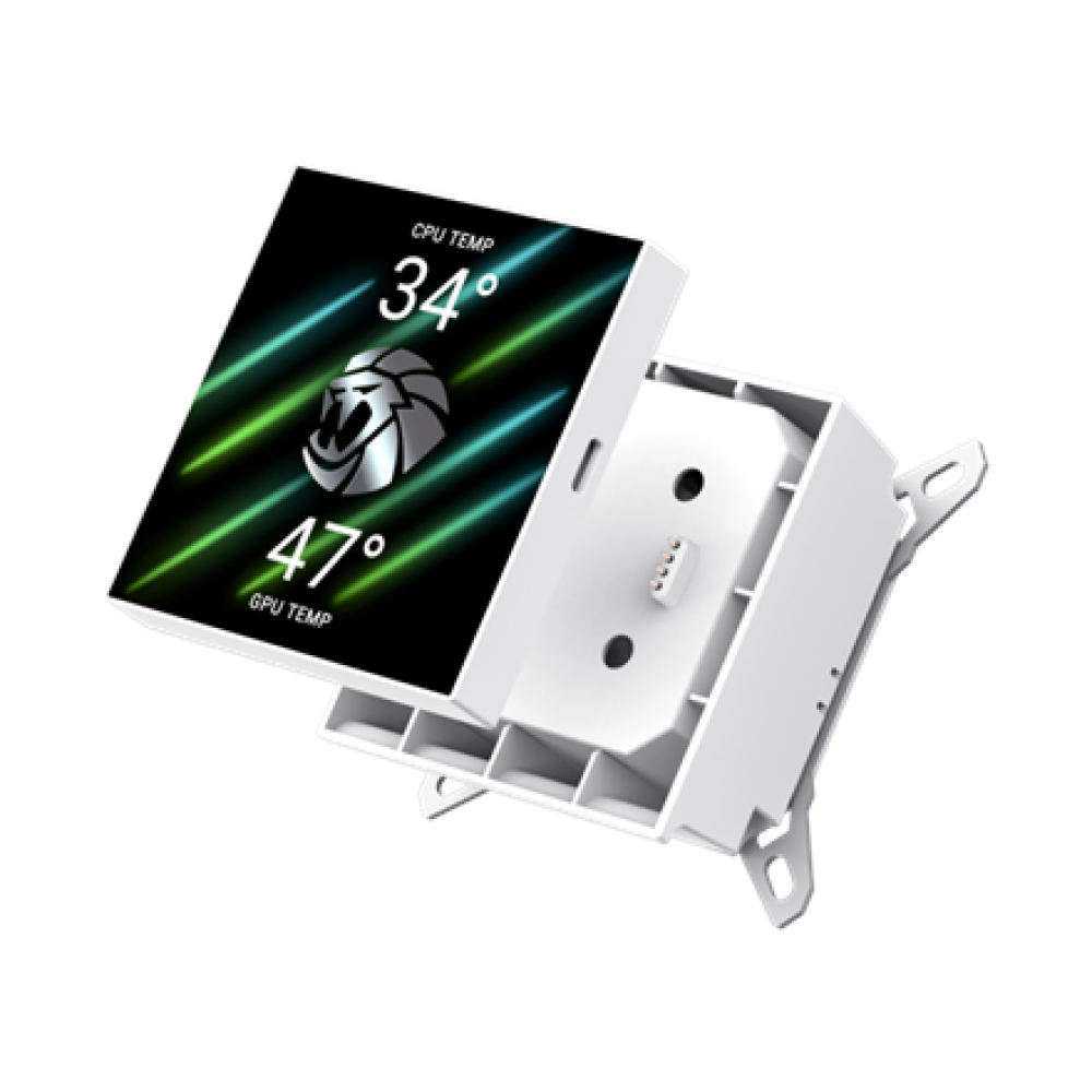 Gamemax CPU Liquid Cooler , HAILSTORM 360 LCD WH , White