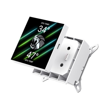 Gamemax CPU Liquid Cooler , HAILSTORM 360 LCD WH , White