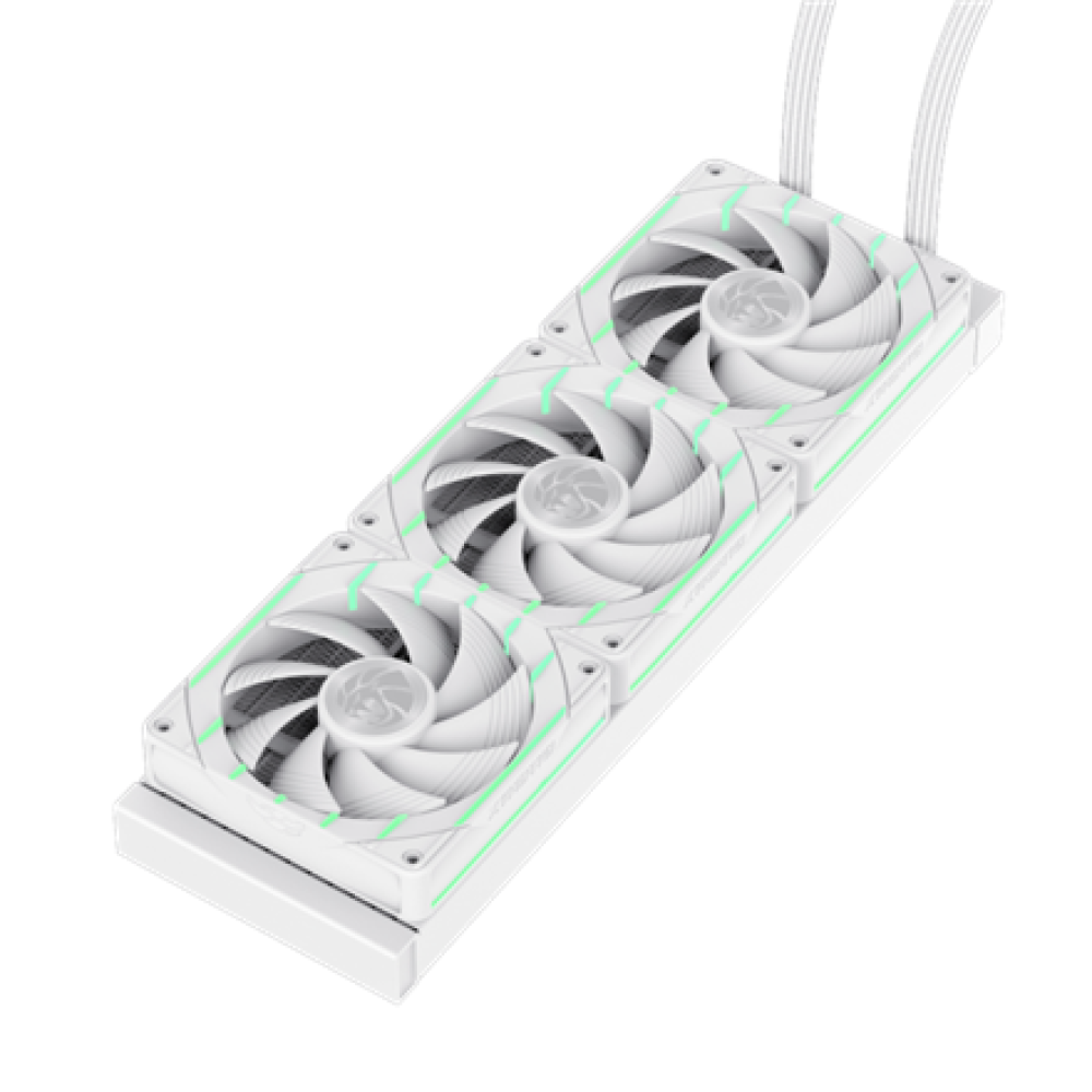 Gamemax CPU Liquid Cooler , HAILSTORM 360 LCD WH , White