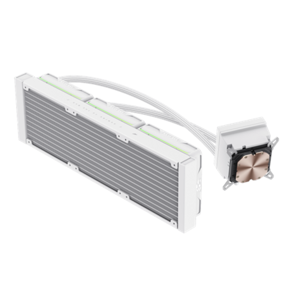 Gamemax CPU Liquid Cooler , HAILSTORM 360 LCD WH , White