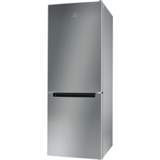 INDESIT Refrigerator LI6 S1E S Energy efficiency class F, Free standing, Combi, Height 158.8 cm, Fridge net capacity 197 L, Freezer net capacity 75 L, 39 dB, Silver