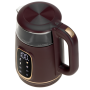 Adler Kettle with LED Display , AD 1305 , Electric , 2200 W , 1.7 L , Plastic , 360° rotational base , Burgundy