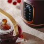 Adler Kettle with LED Display , AD 1305 , Electric , 2200 W , 1.7 L , Plastic , 360° rotational base , Burgundy
