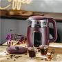 Adler Kettle with LED Display , AD 1305 , Electric , 2200 W , 1.7 L , Plastic , 360° rotational base , Burgundy