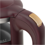 Adler Kettle with LED Display , AD 1305 , Electric , 2200 W , 1.7 L , Plastic , 360° rotational base , Burgundy