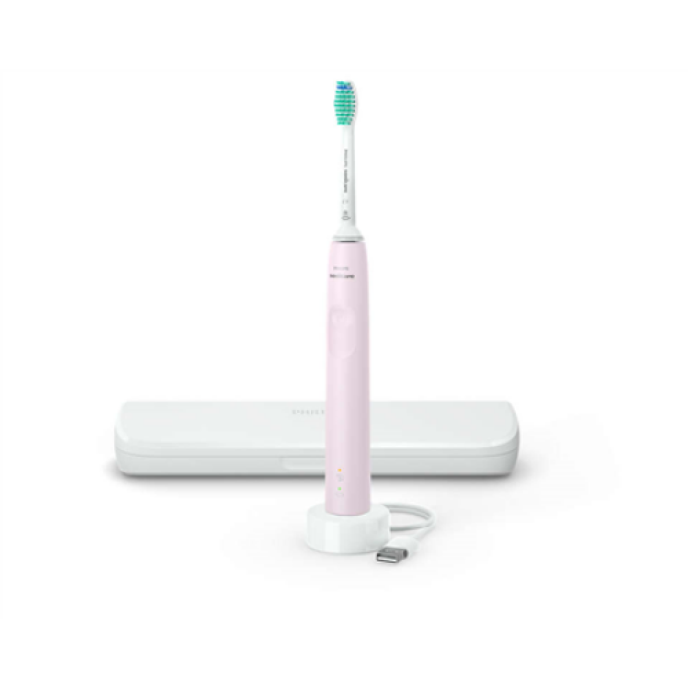 Philips , Electric Toothbrush , HX3673/11 Sonicare 3100 Sonic , Rechargeable , For adults , Number of brush heads included 1 , Number of teeth brushing modes 1 , Sonic technology , Pink
