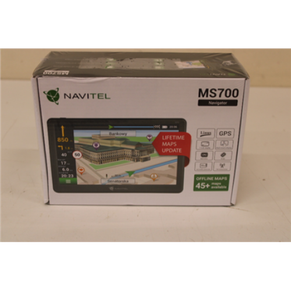 SALE OUT. Navitel GPS Navigation , MS700 , DAMAGED PACKAGING , GPS (satellite) , Maps included