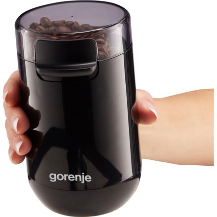Gorenje , Coffee Grinder , SMK150SB , 150 W , Coffee beans capacity 45 g , Lid safety switch , Black