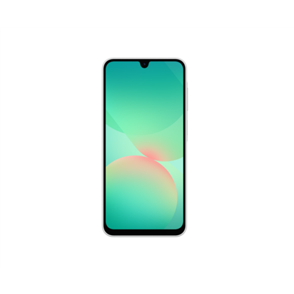 Samsung Galaxy , A26 (A266) , White , 6.7 , Super AMOLED , 1080 x 2340 pixels , Exynos , Internal RAM 6 GB , 128 GB , Dual SIM , 5G , Main camera resolution 50+8+2 MP , Secondary camera resolution 13 MP , Android , 15 , 5000 mAh