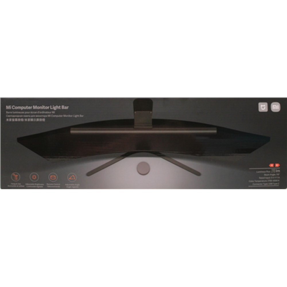SALE OUT. Xiaomi Mi Computer Monitor Light Bar , SALE OUT. , Xiaomi Mi Computer Monitor Light Bar , BHR4838GL , Black , DEMO, SCRATCHED, MISSING BATTERIES (2 PCS)