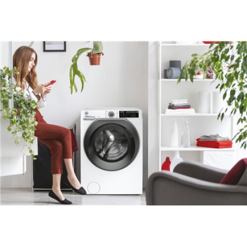 Hoover , HW 28AMBS/1-S , Washing Machine , Energy efficiency class A , Front loading , Washing capacity 8 kg , 1200 RPM , Depth 54 cm , Width 60 cm , Display , LCD , Steam function , Wi-Fi , White