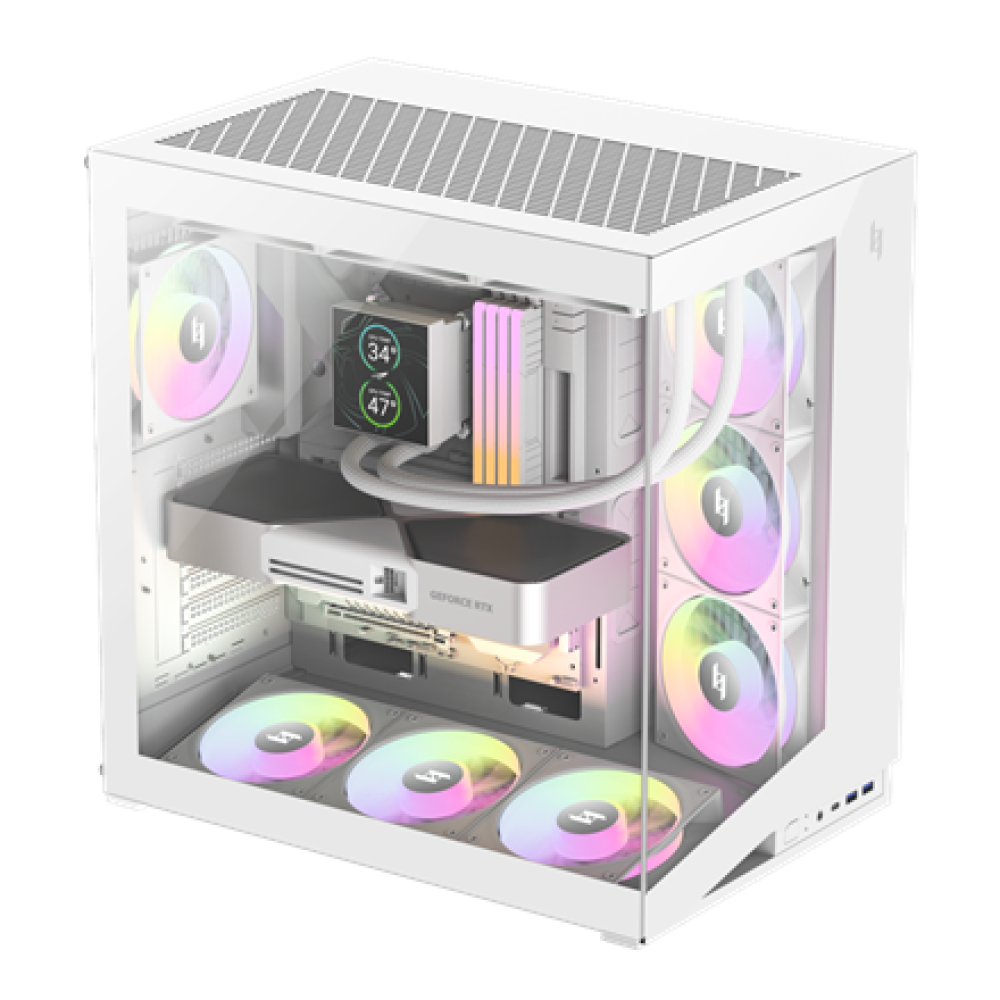 Gamemax Case , NEX C56 WH , ATX