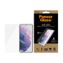 PanzerGlass , Samsung , Galaxy S22 , Tempered glass , Transparent , Case friendly. Compatible with ultrasonic fingerprint sensor. 100 % touch sensitivity. Antibacterial (ISO 22196 certified & JIS 22810 approved) , Screen Protector