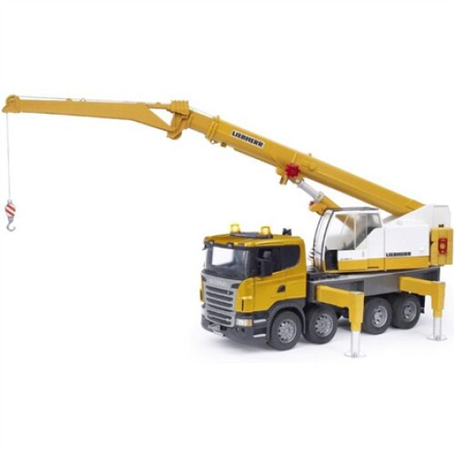Bruder Track with crane Scania, Yellow 03570 KO
