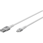 Goobay Lightning USB-A Supersoft Textile Cable with Metal Plugs , 74512