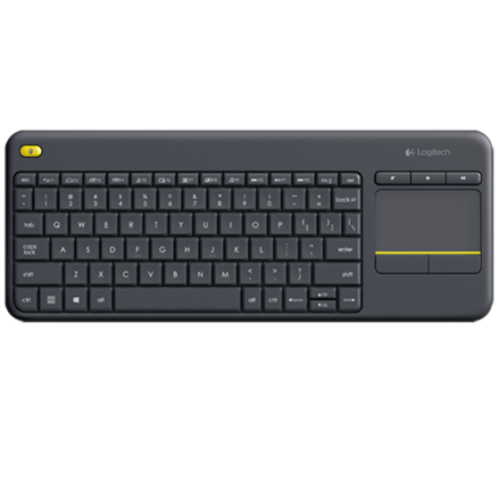 Logitech , K400 Plus , Keyboard with Trackpad , Wireless , NL , Black , USB port , 380 g
