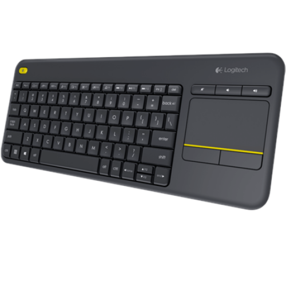 Logitech , K400 Plus , Keyboard with Trackpad , Wireless , NL , Black , USB port , 380 g