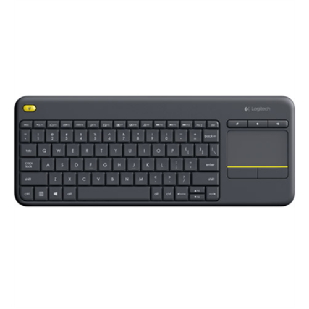 Logitech , K400 Plus , Keyboard with Trackpad , Wireless , NL , Black , USB port , 380 g