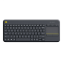 Logitech , K400 Plus , Keyboard with Trackpad , Wireless , NL , Black , USB port , 380 g