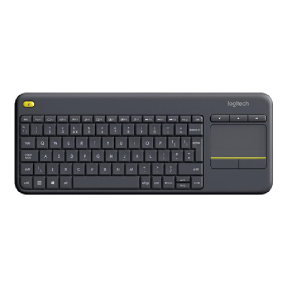 Logitech , K400 Plus , Keyboard with Trackpad , Wireless , NL , Black , USB port , 380 g