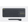 Logitech , K400 Plus , Keyboard with Trackpad , Wireless , NL , Black , USB port , 380 g