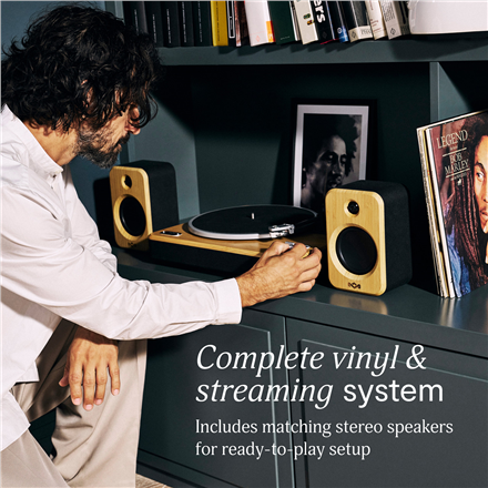 Marley Turntable With Speakers , Stir It Up Wireless 2+ , Bluetooth In/Out