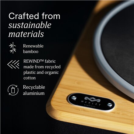Marley Turntable With Speakers , Stir It Up Wireless 2+ , Bluetooth In/Out
