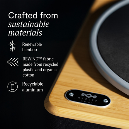 Marley Turntable With Speakers , Stir It Up Wireless 2+ , Bluetooth In/Out